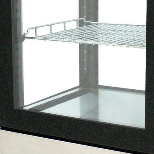 Omcan RS-CN-0078 - 17" Countertop Full Service Refrigerated Display Case - 2 Cu. Ft.