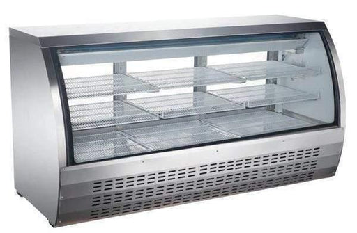 Omcan RS-CN-0200 - 82" Floor Model Full Service Refrigerated Deli Case - 32 Cu. Ft. - Kitchen Equipped