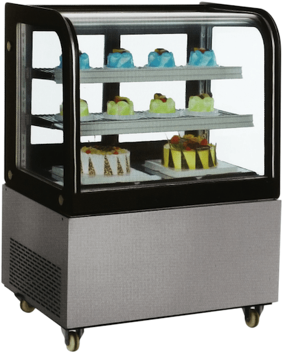 Omcan RS-CN-0270 - 36" Floor Model Full Service Refrigerated Display Case - 9 Cu. Ft. | Kitchen Equipped