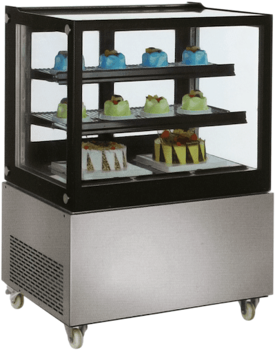 Omcan RS-CN-0370-S - 48" Floor Model Full Service Refrigerated Display Case - 13 Cu. Ft. - Kitchen Equipped