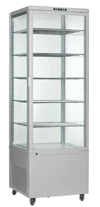 Omcan RS-CN-0500 - 25.5" Floor Model Self Service Refrigerated Display Case - 17 Cu. Ft. | Kitchen Equipped