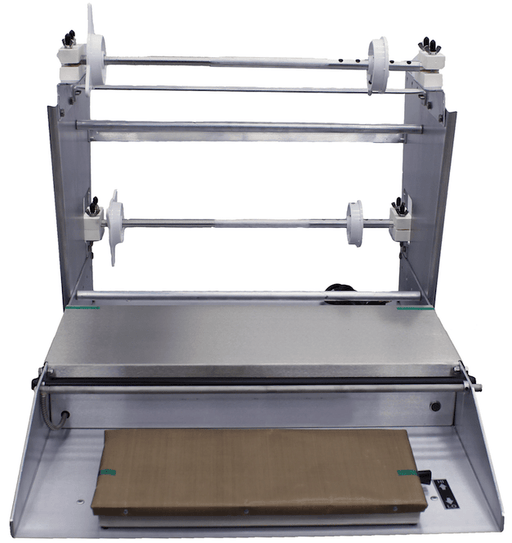 Omcan SE-US-0533-D - Two Roll Shrink Wrap Machine - 6" x 15" Hot Plate | Kitchen Equipped