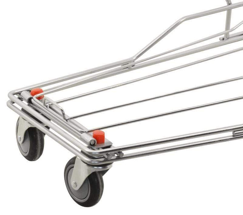 Omcan GSW-100 - Shopping Cart with Red Plastic Handles