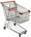 Omcan GSW-100 - Shopping Cart with Red Plastic Handles | Kitchen Equipped
