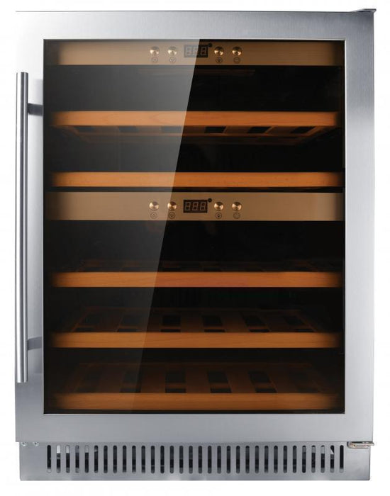 Omcan WC-CN-0040-D - Dual Zone Wine Cooler - 40 Bottles | Kitchen Equipped