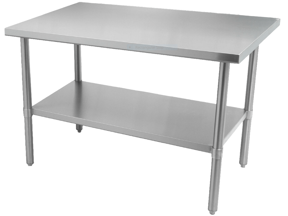 Thorinox - ALL Stainless Steel Work Table with Undershelf - 24" Deep | Kitchen Equipped