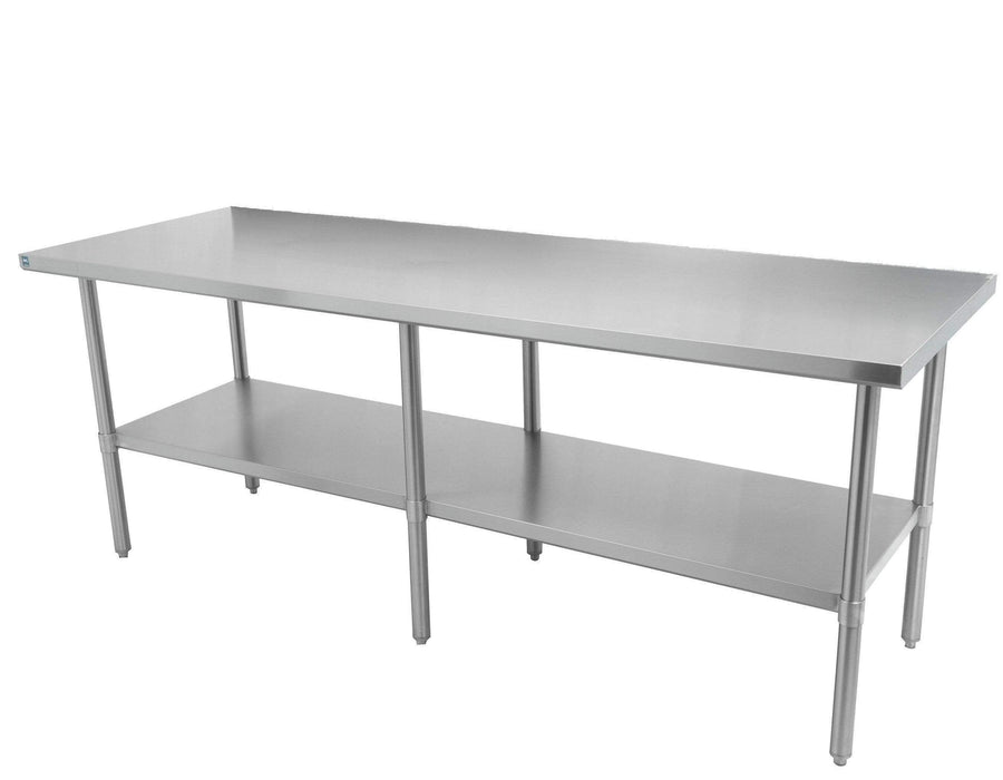 Thorinox - Table de travail TOUT en acier inoxydable avec étagère inférieure - 24" de profondeur