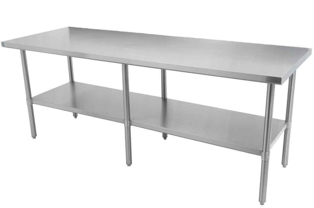 Thorinox - Table de travail TOUT en acier inoxydable avec étagère inférieure - 30" de profondeur