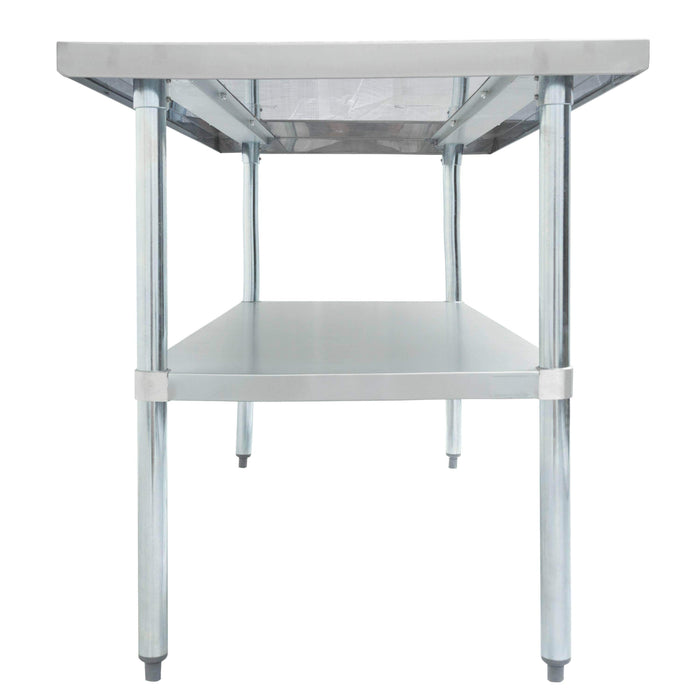 Thorinox - Table de travail en acier inoxydable avec étagère inférieure - 30" de profondeur