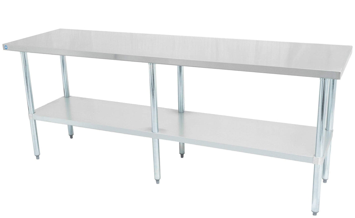 Thorinox - Table de travail en acier inoxydable avec étagère inférieure - 30" de profondeur
