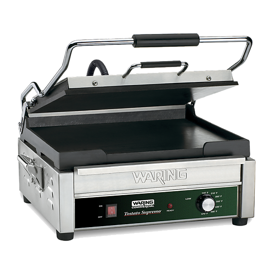 Waring Commercial - WFG275 FULL SIZE 14" X 14" FLAT TOASTING GRILL - 120V
